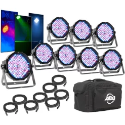 Outlet 🧨 American DJ American DJ Mega Flat Pak 8 Plus 😍