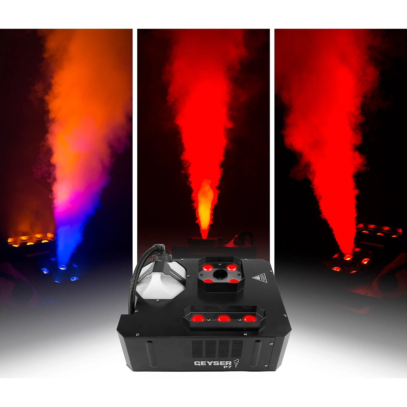 Outlet 🎁 CHAUVET DJ CHAUVET DJ Geyser P7 Compact Fog Machine With RGBA+UV LED And Wireless Remote 🤩