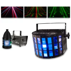 Top 10 🧨 CHAUVET DJ CHAUVET DJ Mini Kinta IRC With Hurricane 700 Fog Machine And Juice 🌟