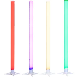 Wholesale 👍 Eliminator Lighting Eliminator Lighting LED BP TUBES 4 PAK 4 Pack Of The Dynamic LED Tubes With Handheld Controller Battery Or AC Powered ✔️
