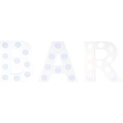 Coupon 🎉 Eliminator Lighting Eliminator Lighting Decor BAR Mini LED Color Changing Lighted Letters 24 Inch Tall White LED Letters, RGBW, Wireless Remote, 120 VAC-12V DC Power Supply 😍